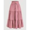 Bohemian A- Line Skirt Long Dress Bohemian A Word Flowy Layered Half-Length Skirts