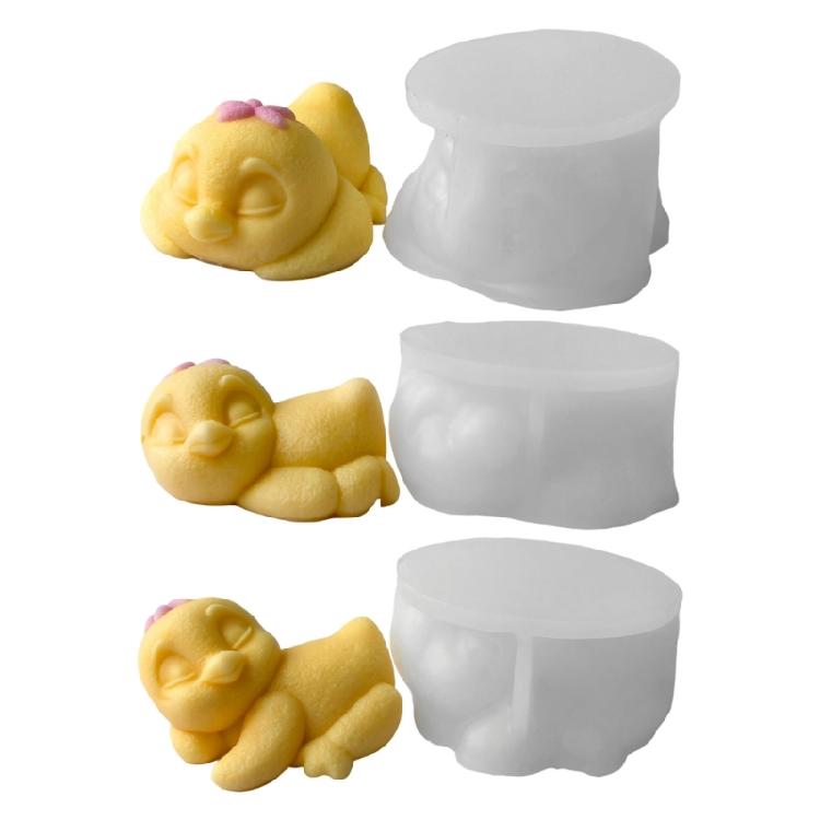 Duck Figurine Silicone Molds for Candle Soap Duck Statue Silicone Mould for Home Decoration Epoxy Resin Project