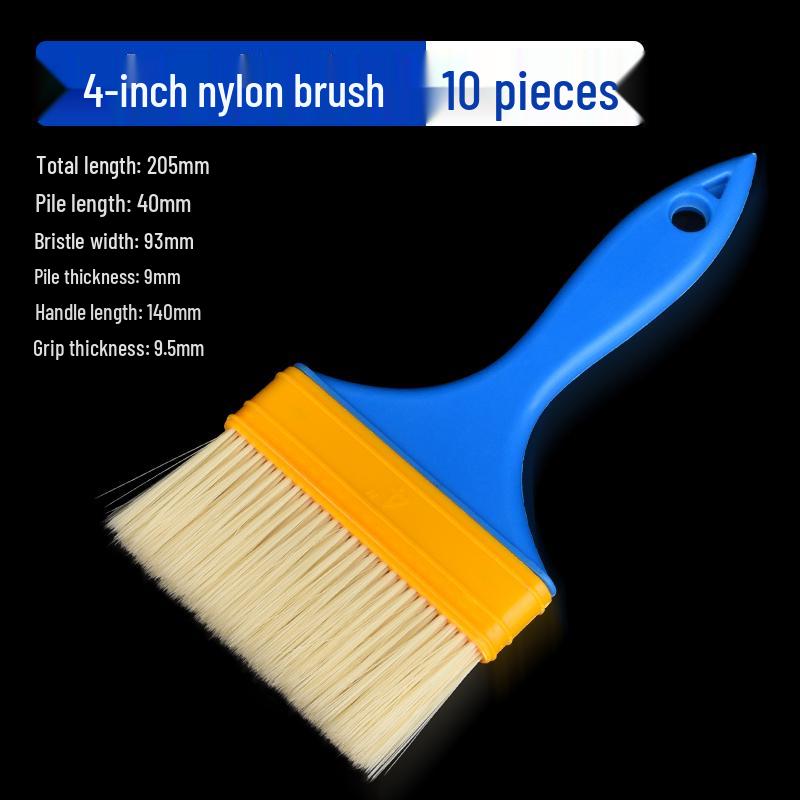 Nylon Bristle Cleaning and Painting Brush Set – Small, Hard, and Soft Bristles for Barbecue, Dust Removal, and Oil Painting