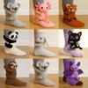 3D Knitted Cute Animal Floor Socks Handmade Crocheted Warm Sloth Panda Novelty Gifts for Kids Essential