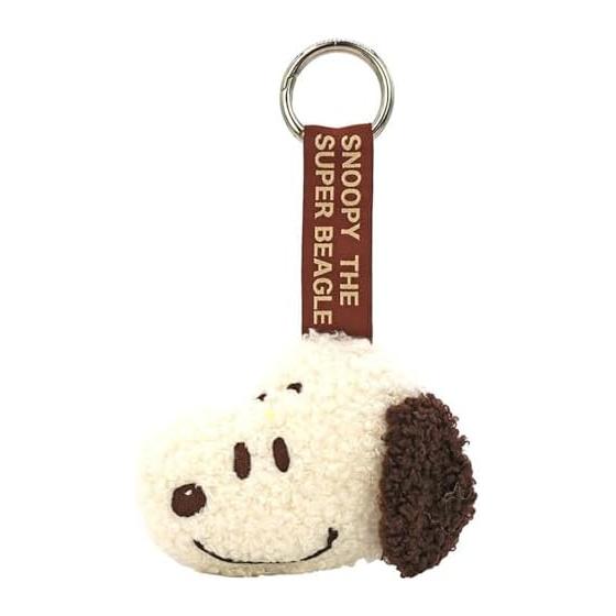 Nakajima Corporation Face Tag Mascot Snoopy Mocha 221155-26