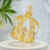 1/2Pcs Baroque Crown Cake Topper Elegant Wedding Tiara Rhinestone Crown  Royal Celebration