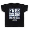 Free Nelson Mandela South African President 46664 Kids Childs T-Shirt