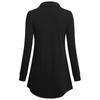 Fashoin Women's Long Sleeve Lapel Tunic Casual Pullover Sweatshirt Blouse Tops