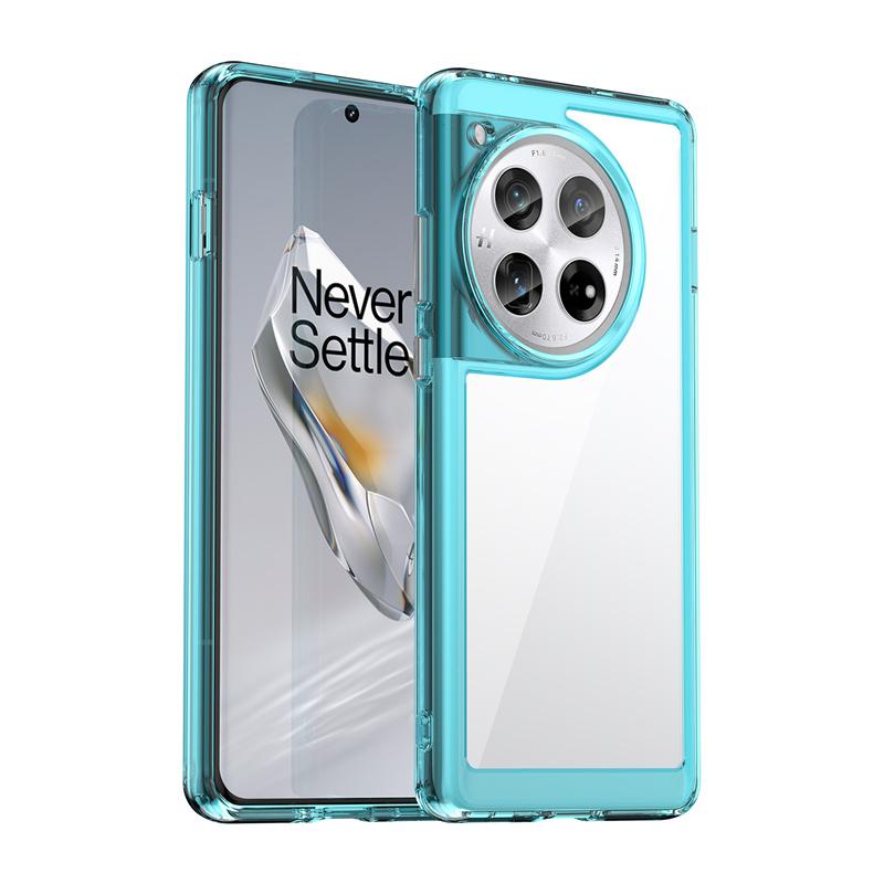 Transparent Shockproof TPU Case for OnePlus 12 12R Protective Frame Full Protection Colorful Clear Cover