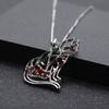 Original Designer Irregular Geometric Gemstone Pendant, Personalized Style 925 Silver Inlaid with Natural Colored Gemstone Necklace Pendant