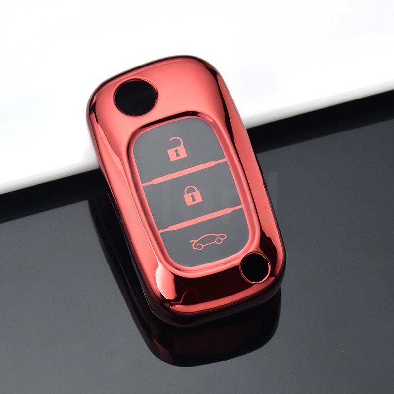 Tpu For Benz Smart Fortwo 453 Forfour    Auto Shell Fob For Renault Clio Kangoo Modus Megane Car Key Shell Case Fob
