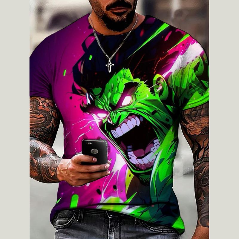Camiseta Infantil Estampado 3D Son Goku Dragon Ball Verano Moda Casual Unisex Ropa Infantil Camisetas Tops