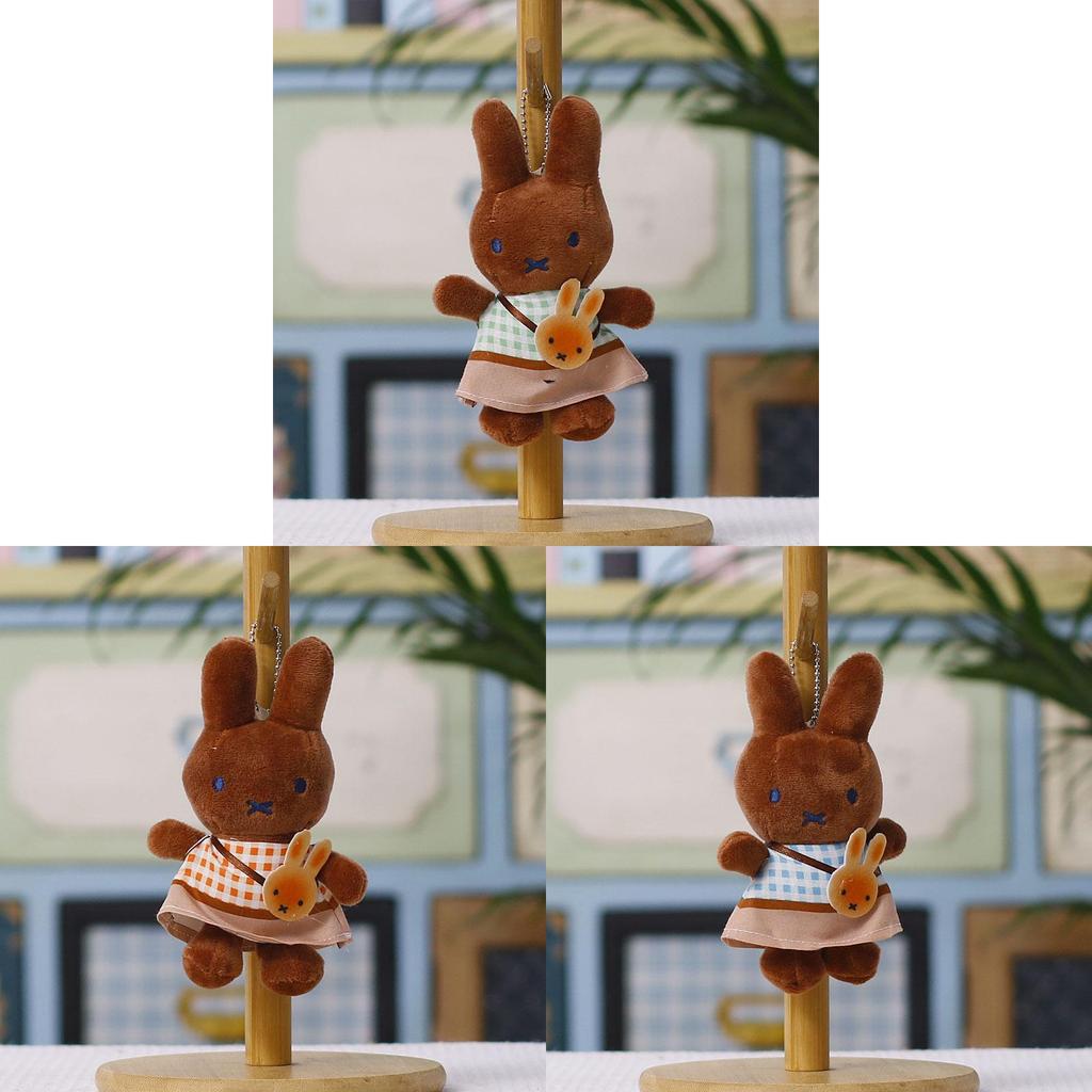 Plush Bunny Keychain Toy With Polyester Fiber For Kids And Adults
