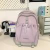 School bag female college student Korean version niche high-value durable backpack women's light and simple large capacity backpack new style