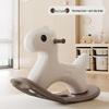 Two-in-One Wooden Rocking and Roller Horse for Infants - Anti-Tip Sensory Toy for First Birthday