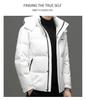 Chaqueta de plumón de pato blanco de alta capacidad de relleno para hombre, invierno 2025