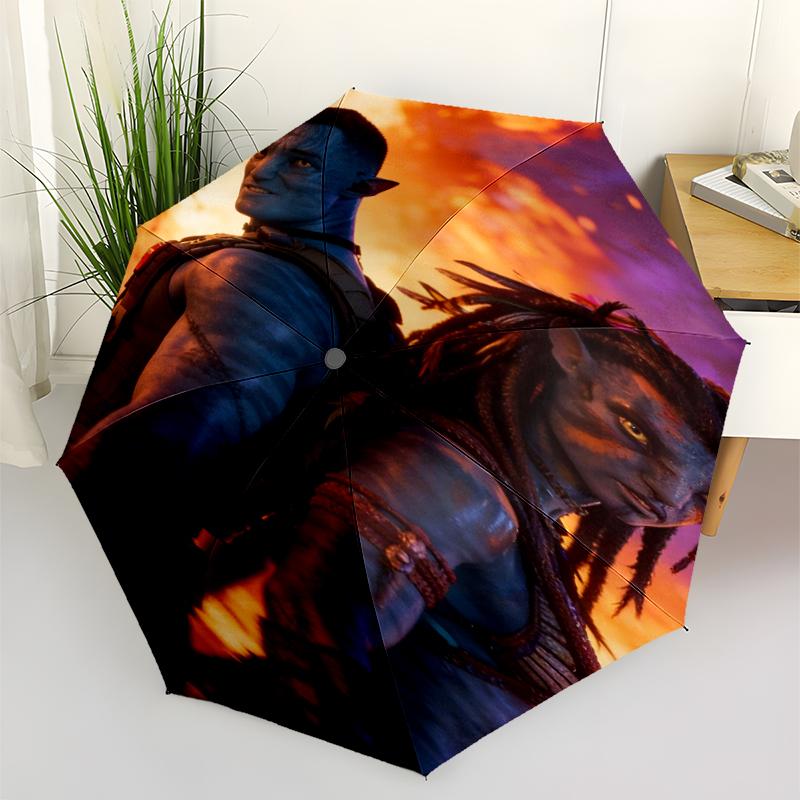 Avatar Theme Automatic Umbrella, Lightweight & Portable, 8 Rib, Perfect for Outdoor Travel, Birthdays, Christmas, Gifts.