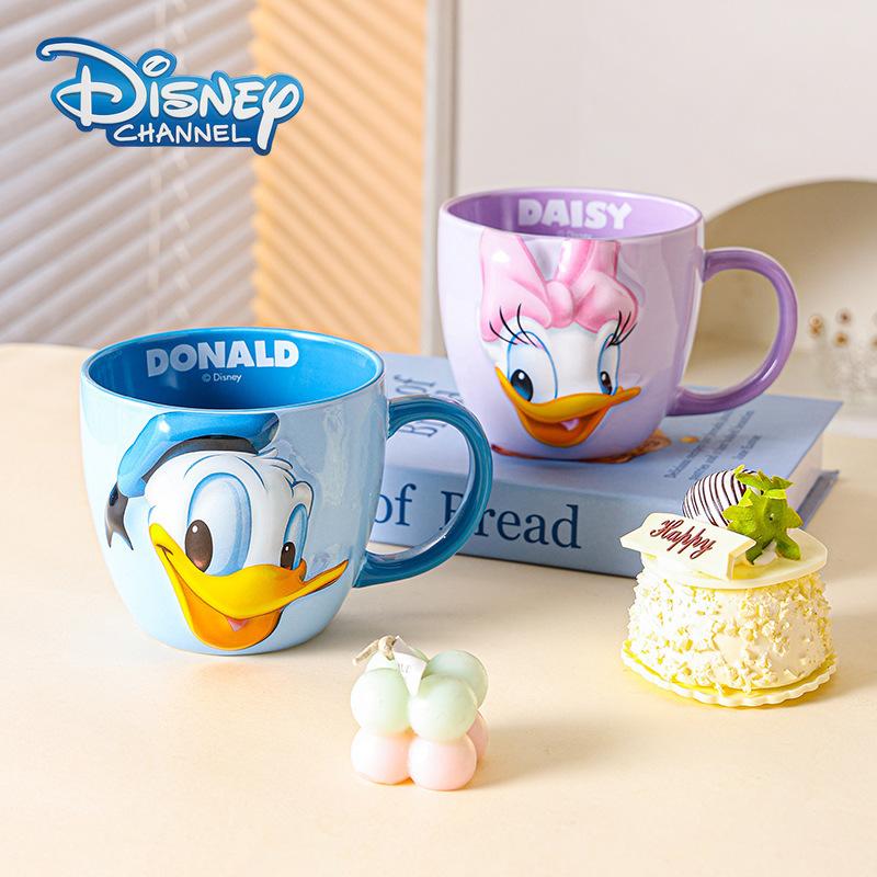 Disney Mickey Mouse 3D Mug Creative Ceramic Coffee Cup with Handle Good-looking Couple Cup Gift Home Office Cup