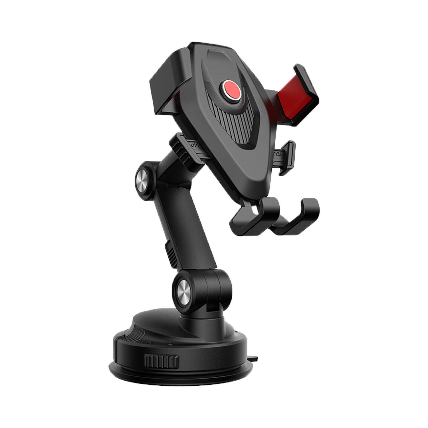 Telescopic Suction Cup Car Phone Holder with Automatic Lock for Navigation