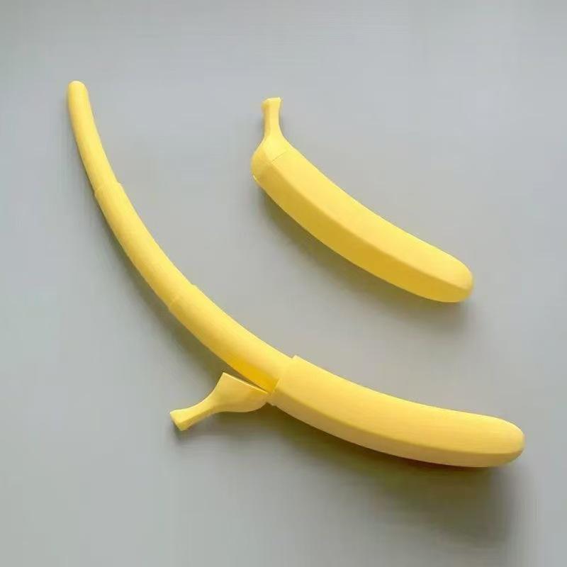 3D Printed DIY Retractable Banana Radish Toy for Kindergarten Decompression