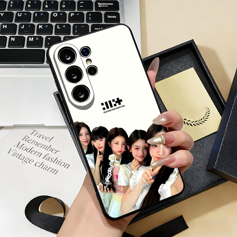 KPOP I-ILLIT Phone Case For Samsung S26 S25 S24 FE S23 S22 S21 Plus S20 Ultra Note20Ultra Black Soft Shell