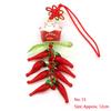 Mascot Wealth Lucky Brass Coin Chili Cabbage Tomato Keychain Chinese Knot Car Bag Hanging Ornament Fengshui Home Decoration Gift