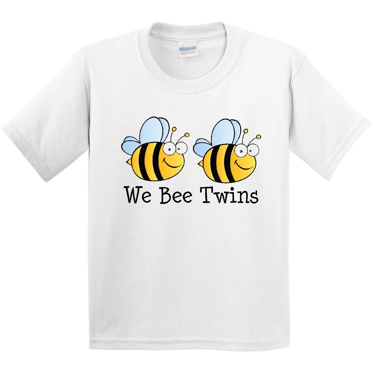 Inktastic We Bee Twins Youth T-Shirt Twin Boys Girls Cute Unisex Matching Flying 130