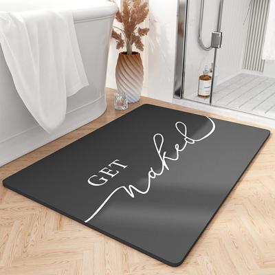 Modern Simple Household Diatom Mud Mat Toilet Toilet Door Mat Bathroom Absorbent Non-slip Quick Drying Mat