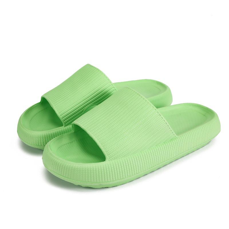 Men's new thick-soled slippers women's summer indoor pink bathroom couple cool slippers men's height increase