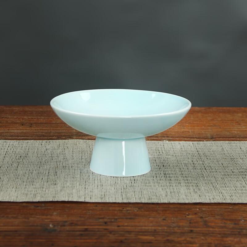 Vintage Style Ceramic High-Foot Snack Plate