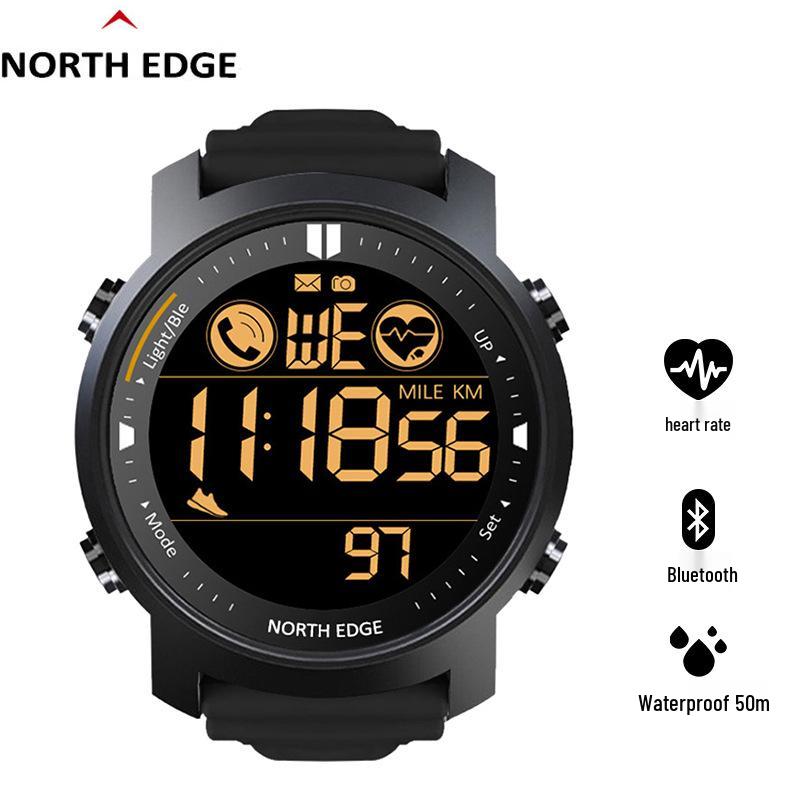Men's Smart Waterproof Outdoor Sports Watch with Ultra-Long Standby, Bluetooth, Heart Rate Monitor, Multi-Function, and Swim Camera.