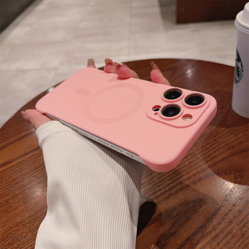 

Безрамный оригинальный матовый чехол для беспроводной зарядки Magsafe Magnetic для iPhone 15 14 13 12 Pro Max Plus Ultra Thin Hard Cover For iPhone 14