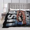 Jack Hughes USA Gold Medal Hockey Blanket Flannel Textile Decor  Multi-function Warm Throw Blanket for Bedding Car Bedspread