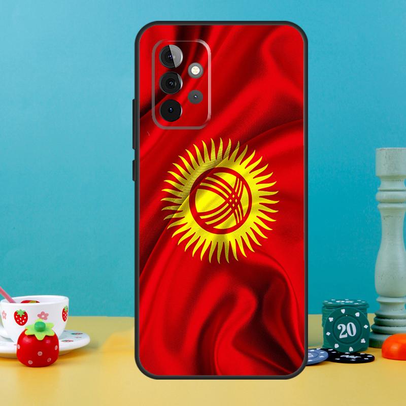 Kyrgyzstan Flag Case For Samsung Galaxy A35 A26 A16 A05 A55 A15 A32 A12 A22 A52 A54 A34 A14 A56 A36 A13 A53