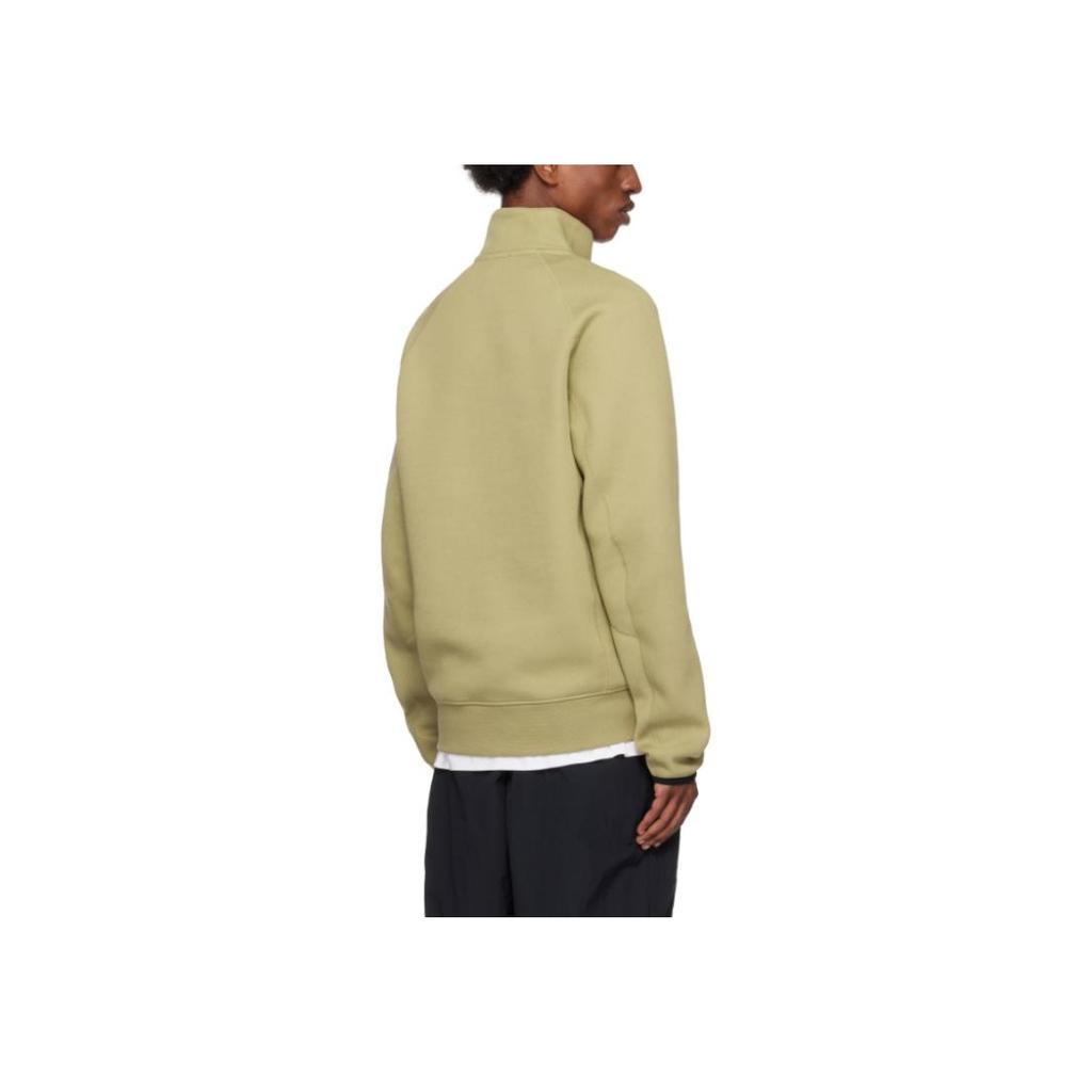 Nike Nsw Tech Half-Zip Fashion Comfortable Soft Pullover Stand Collar Sweatshirt Men Sweatshirt Olive FB7998-276