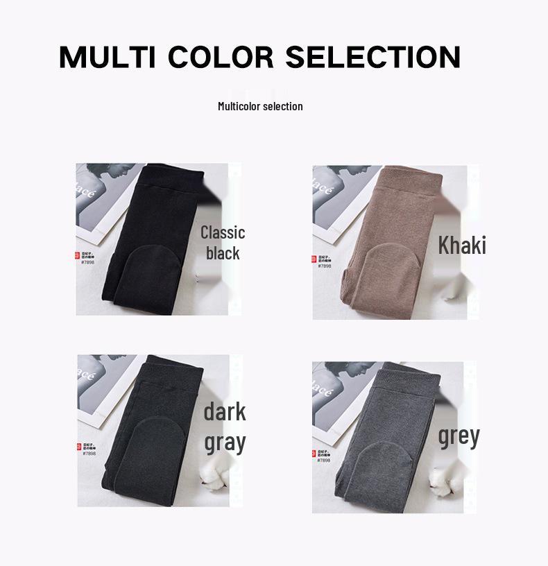 Plus Size Women's High Waist Tummy Control Cotton Leggings with Hip Lift - Extra Large Slimming Pantyhose for Spring and Autumn