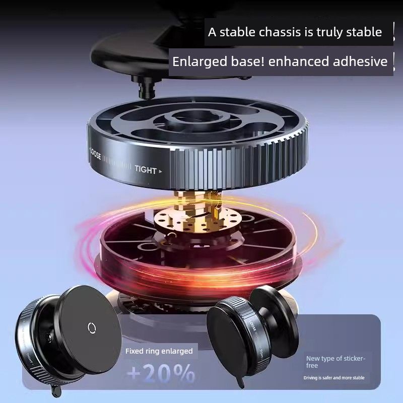 2025 New Model Magsafe Magnetic Phone Holder Car Mount Foldable Suction Cup Vacuum Adsorption Desktop Selfie Stand