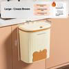 Kitchen Wastebasket Wall Mounted Trash Can With Lid Bathroom Trash Bin Garbage Can For Cabinet Under Sink Compost Bin