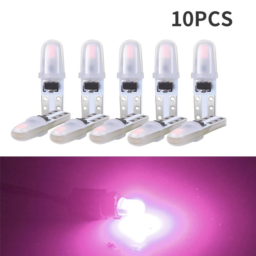 10 Pieces DC12V T5 3014 Auto Car Dashboard Lights 2 Smd Reading Instrument Panel Lamp LED Indicator Wedge Light Bulb Universal