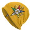 Custom OES Emblem Order Of The Eastern Star Beanie Cap Unisex Winter Warm Bonnet Femme Knitted Hats Street Skullies Beanies Caps