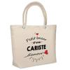 Beach Bag - PLANETEE - Insulated Love Forklift Driver's Bazaar - Cotton - Large Capacity - Sturdy Handles