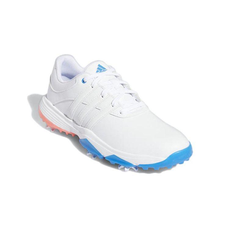 Adidas Tour 360 22 J White Blue Rush Kids Sneakers Cloud-White GV9665