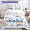 Conjunto de Roupa de Cama com Urso e Nome Personalizado 3 Peças Capa de Edredom com Fecho Inclui 1 Capa de Edredom e 2 Fronhas, Macio e Confortável para Todas as Estações.