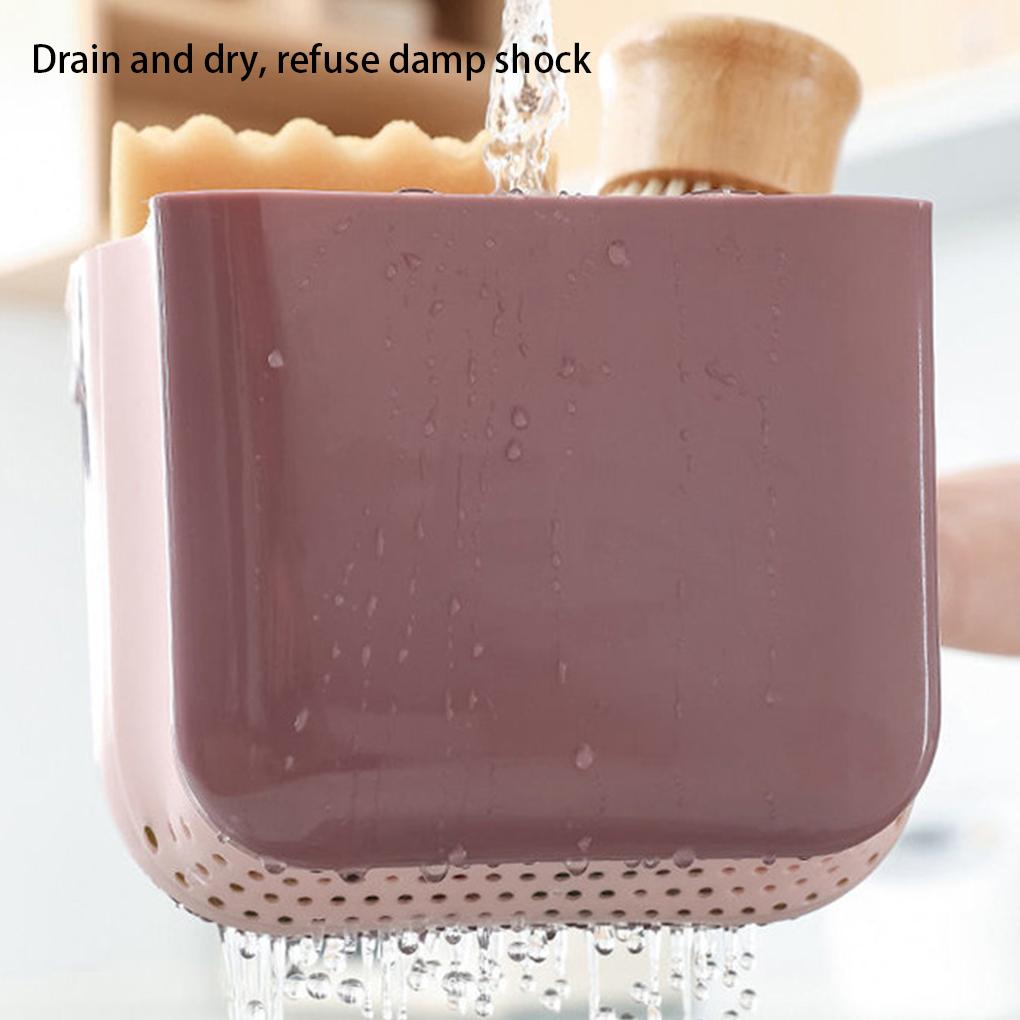 Küchenspülen-Sieb Verstopfungsfreier Abflusskorb Essensfänger Haushalt Geschirrspülen Hängender Schwamm-Aufbewahrungshalter Abtropfgestell