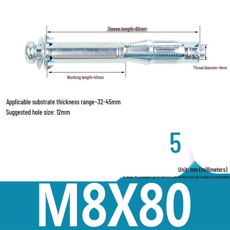 Plastic Petal Nut Expansion Screw for Hollow Sheet Metal - Fixed Lantern Rivet Expansion Bolt