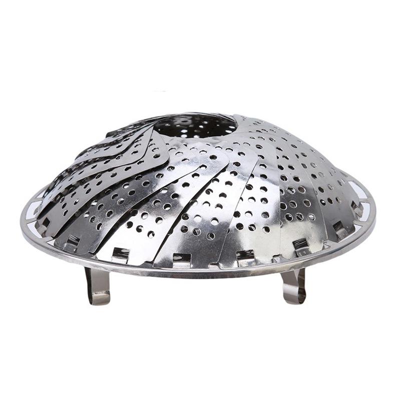Multifunctional Retractable Steamer Tray Holder Fruit Drip Tray Drain Basket
