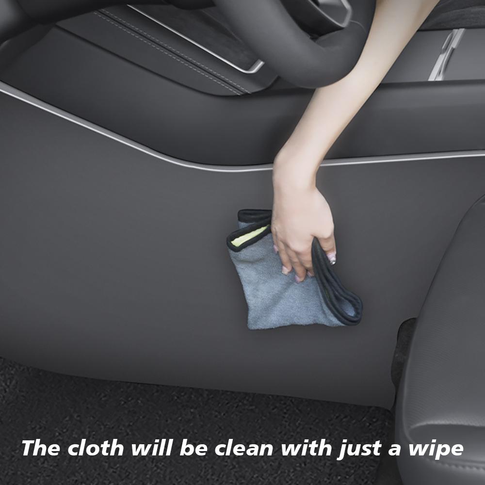 For Tesla New Model Y Juniper 2025 Launch Center Console Side Anti-Kick TPE Cover Mats Rear Console and Underseat Protectors