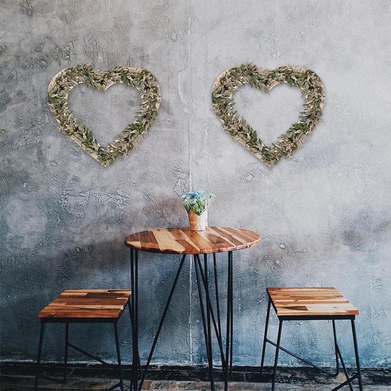 1PC Wood Wreath Boards Party Square Christmas Triangular Wedding Circle Home Decor Multiple Options Available
