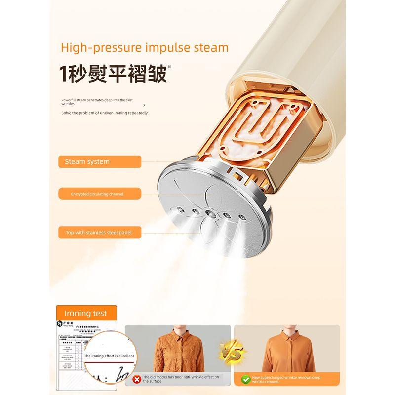 Oaks Travel Portable Ironing Machine Mini Small Handheld Travel Folding Iron for Dormitory Use