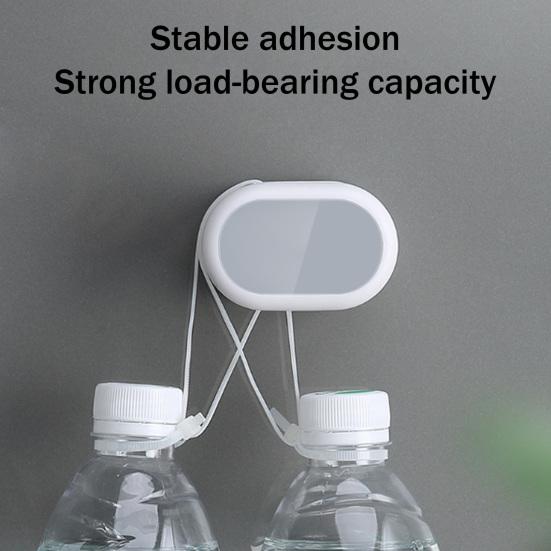 Mop Storage Rack Wall-mounted No Drilling Hook Anti-Slip Multifunctional Cleaning Tool Organizer Hanging Drain Mold-Free Home Use