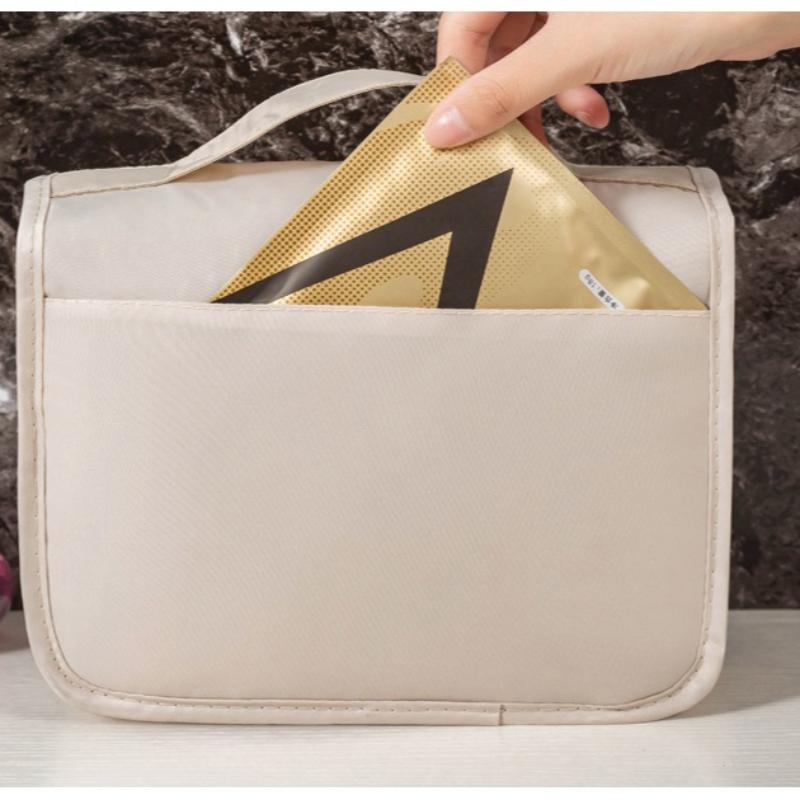 Portable Hook Toilet Storage Bag Multi Functional Travel Waterproof and Wear-resistant Organize Pouchs Multi-layer Storage Large Capacity Makeup Bags