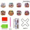 8 Stück/Set DIY Diamantmalerei Untersetzer mit Halter Rutschfeste Holz Abtropfmatten Kristall Strasssteine Diamantkunst Untersetzer für Erwachsene