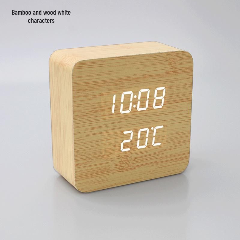Smart Voice-Activated LED Digital Alarm Clock: Multi-functional Desk Clock for Kids, Students, and Seniors