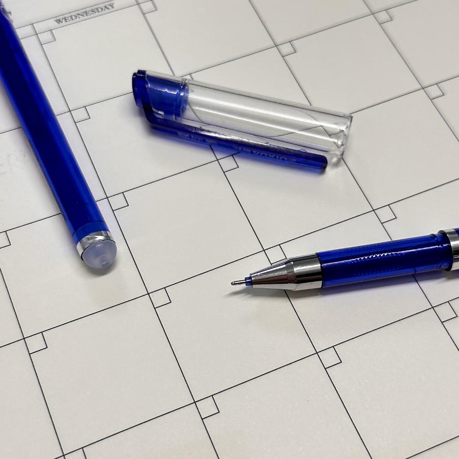 8Pcs Erasable Pens 0.5mm, Fine Ballpoint Blue&Black Ink Pens, Smooth Writing Gel Pen for Drawing Writing